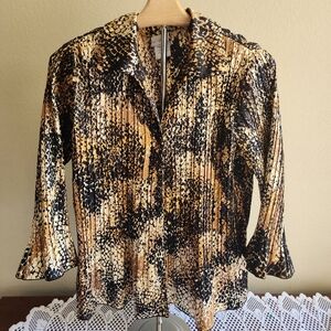 Vintage Jaclyn Smith snake print blouse.